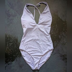 Lavender Cross Back Swimsuit Andie Swim LONG TORSO